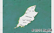 Political Shades Map of Isle of Man, single color outside, satellite sea