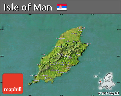 Satellite Map of Isle of Man