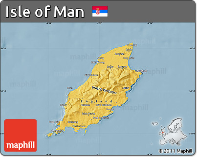 Savanna Style Map of Isle of Man
