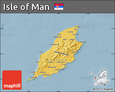 Savanna Style Map of Isle of Man