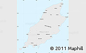Flag Simple Map of Isle of Man, single color outside