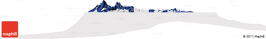 Flag Horizon Map of Martinique, flag rotated