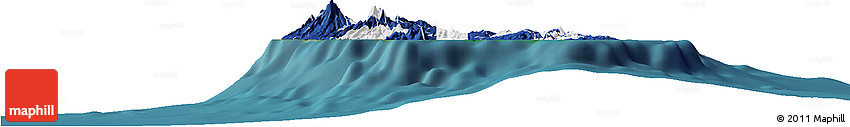Flag Horizon Map of Martinique, satellite outside