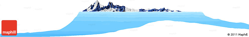 Flag Horizon Map of Martinique, single color outside, bathymetry sea, flag aligned to the middle