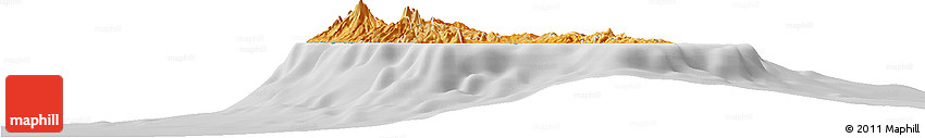 Political Shades Horizon Map of Martinique, lighten, desaturated
