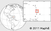 Blank Location Map of Ducos, highlighted country