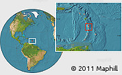 Satellite Location Map of Ducos, highlighted country