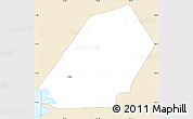 Classic Style Simple Map of Ducos, single color outside