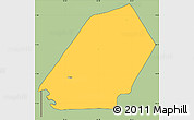 Savanna Style Simple Map of Ducos, cropped outside
