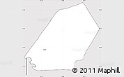 Silver Style Simple Map of Ducos, cropped outside