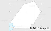 Silver Style Simple Map of Ducos