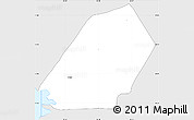 Silver Style Simple Map of Ducos, single color outside