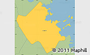 Savanna Style Simple Map of Le François