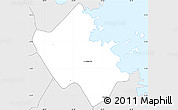 Silver Style Simple Map of Le François