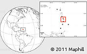 Blank Location Map of Les Trois-Îlets