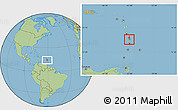 Savanna Style Location Map of Les Trois-Îlets