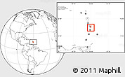 Blank Location Map of Sainte-Anne