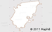 Classic Style Simple Map of Sainte-Anne, cropped outside