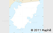Classic Style Simple Map of Sainte-Anne, single color outside