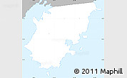 Gray Simple Map of Sainte-Anne