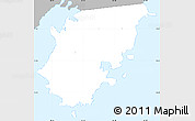 Gray Simple Map of Sainte-Anne, single color outside