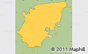 Savanna Style Simple Map of Sainte-Anne, cropped outside