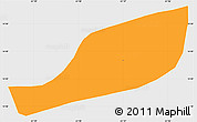 Political Simple Map of L'Ajoupa-Bouillon, single color outside