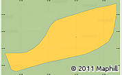 Savanna Style Simple Map of L'Ajoupa-Bouillon, single color outside