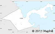 Silver Style Simple Map of La Trinité