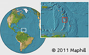 Satellite Location Map of Le Lorrain, highlighted country