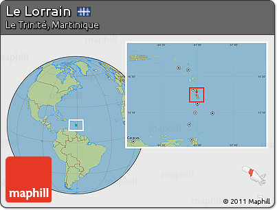 Savanna Style Location Map of Le Lorrain