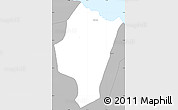 Gray Simple Map of Le Lorrain