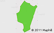Political Simple Map of Le Lorrain, cropped outside