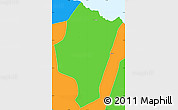 Political Simple Map of Le Lorrain