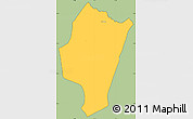 Savanna Style Simple Map of Le Lorrain, cropped outside