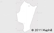 Silver Style Simple Map of Le Lorrain, cropped outside