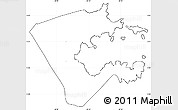 Blank Simple Map of Le Robert, cropped outside