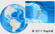 Shaded Relief Location Map of Macouba