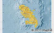 Savanna Style Map of Martinique, single color outside