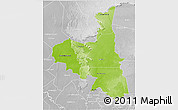 Physical 3D Map of Assaba, lighten, desaturated