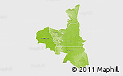 Physical 3D Map of Assaba, single color outside