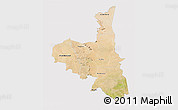 Satellite 3D Map of Assaba, cropped outside