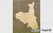 Satellite 3D Map of Assaba, darken