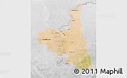 Satellite 3D Map of Assaba, lighten, desaturated