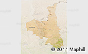 Satellite 3D Map of Assaba, lighten