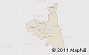 Shaded Relief 3D Map of Assaba, cropped outside