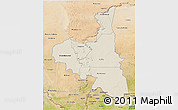 Shaded Relief 3D Map of Assaba, satellite outside