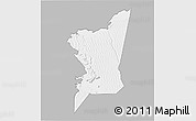 Gray 3D Map of Boumdeid, single color outside