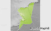 Physical 3D Map of Boumdeid, desaturated