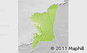 Physical 3D Map of Boumdeid, lighten, desaturated